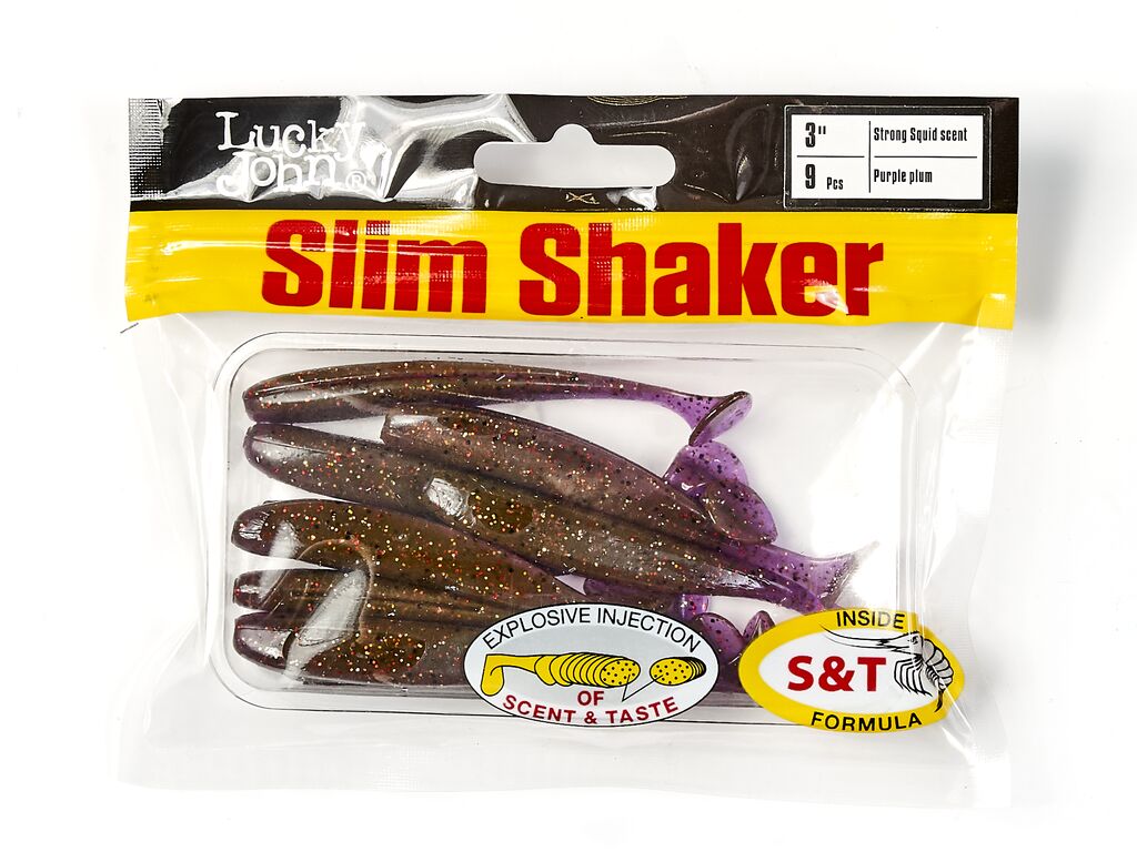 Виброхвосты съедоб. искусст. LJ Pro Series SLIM SHAKER 3in (07.60)/S13 9шт.