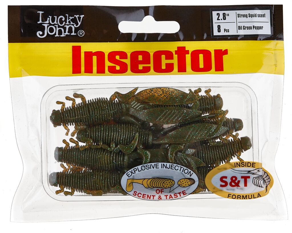 Виброхвосты съедоб. искусст. LJ Pro Series INSECTOR S18