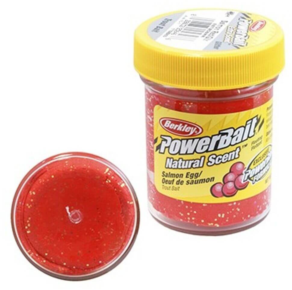 Паста POWERBAIT Natural Scent Glitter Trout Bait Salmon Egg Red (50g)