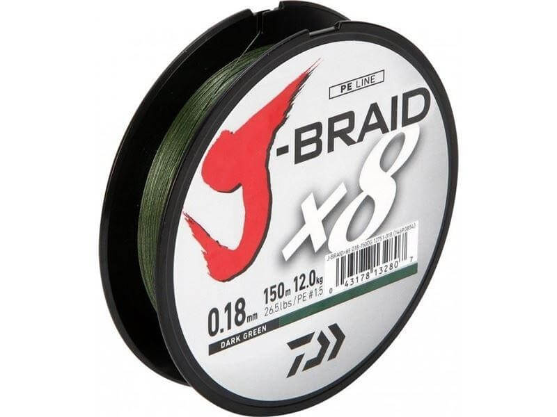 Шнур DAIWA J-Braid X4 0,15/135м dark green