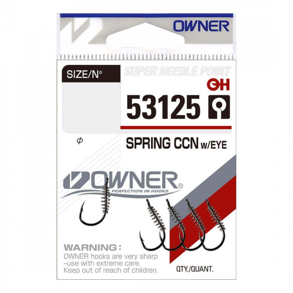 Крючки OWNER 53125 Spring CCN with Eye №4