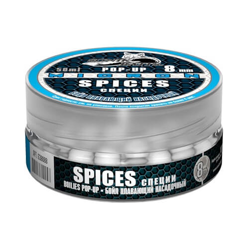 Бойлы насадочные плавающие Sonik Baits SPICES MICRON Fluo Pop-ups 8мм/50мл