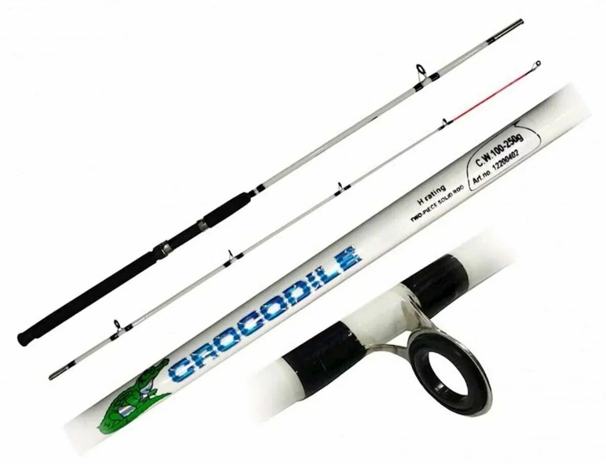 Спиннинг DAYO Crocodile 270 100-250g белый стеклопластик
