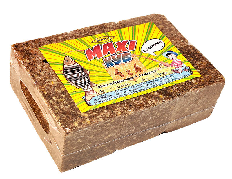 Прикормка Макуха Богосовская MaxiКуб +5 Злаков 480g
