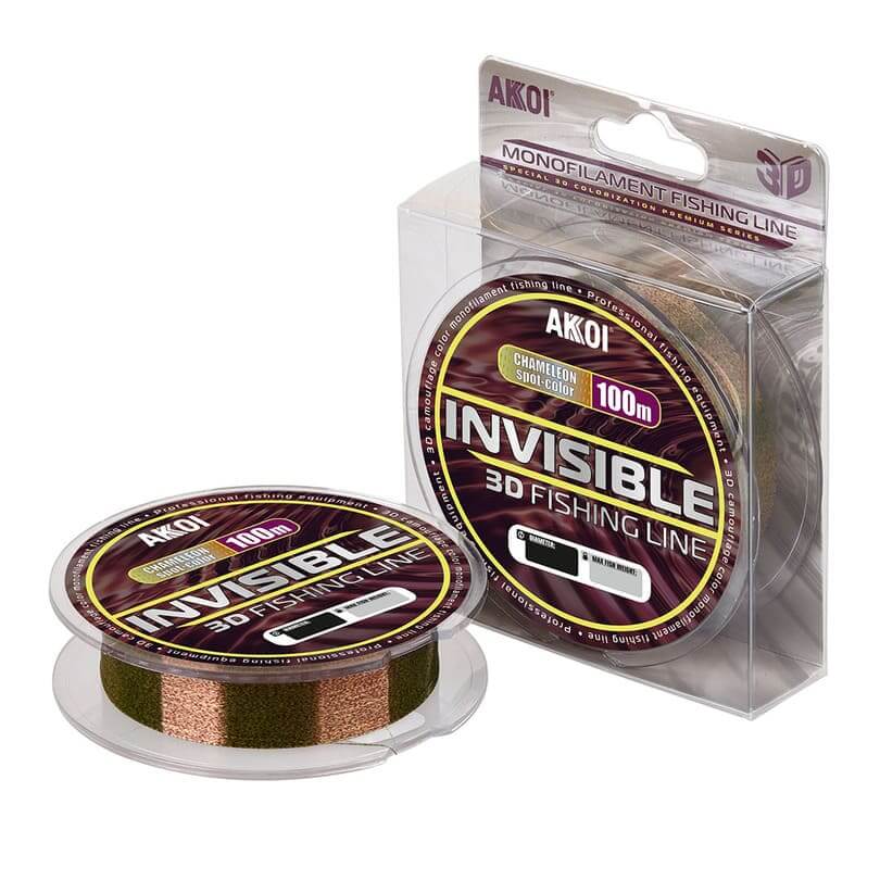 Леска Akkoi INVISIBLE 3D 100m chameleon 0.50mm (34.80kg)