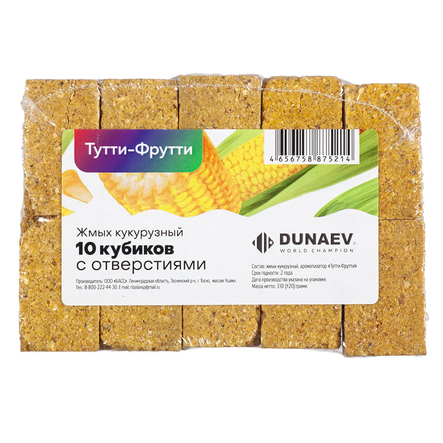 Жмых DUNAEV кукурузный Тутти-Фрутти 300g