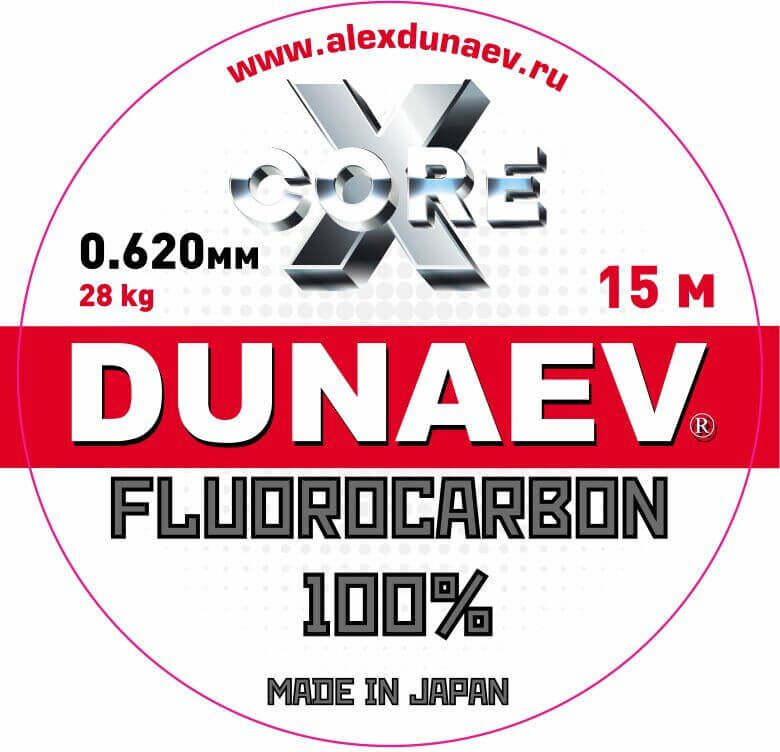 Леска 0,620мм 15м FLUORCARBON  DUNAEV