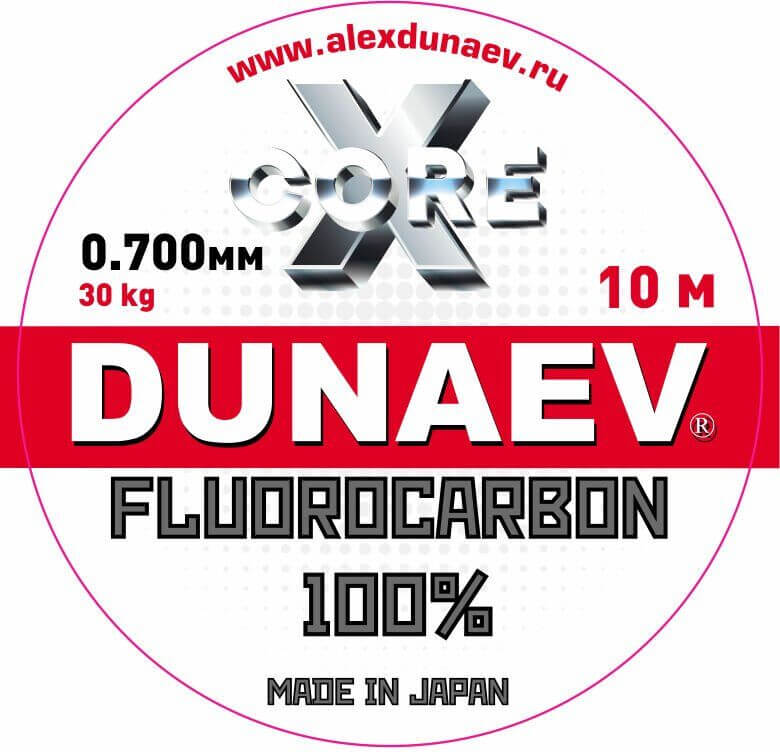 Леска 0,70мм 10м FLUORCARBON  DUNAEV