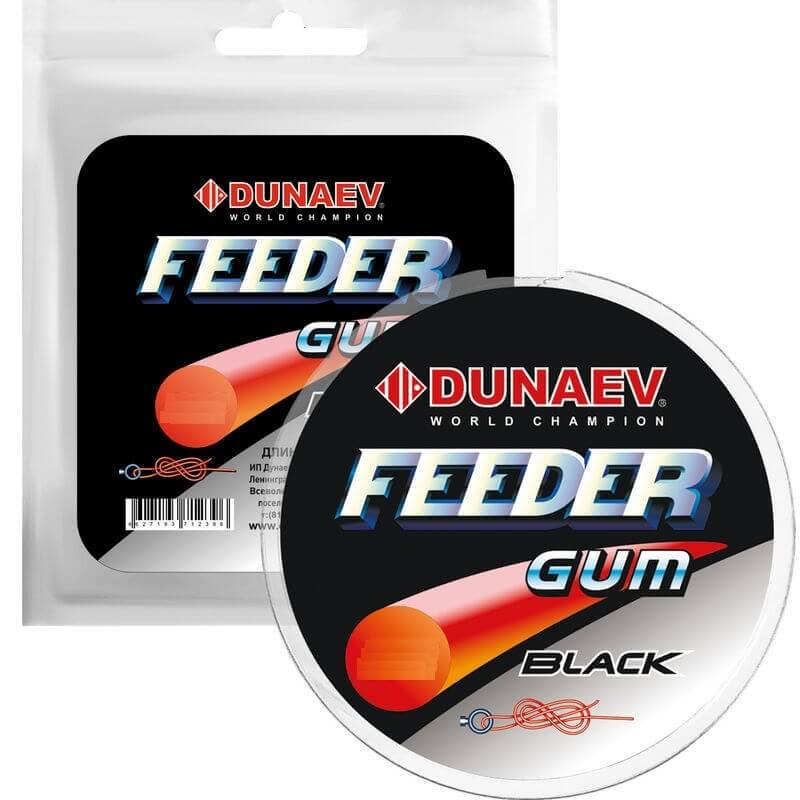Резина Dunaev  Feeder Gum Black 1,0мм д/фидерной оснастки
