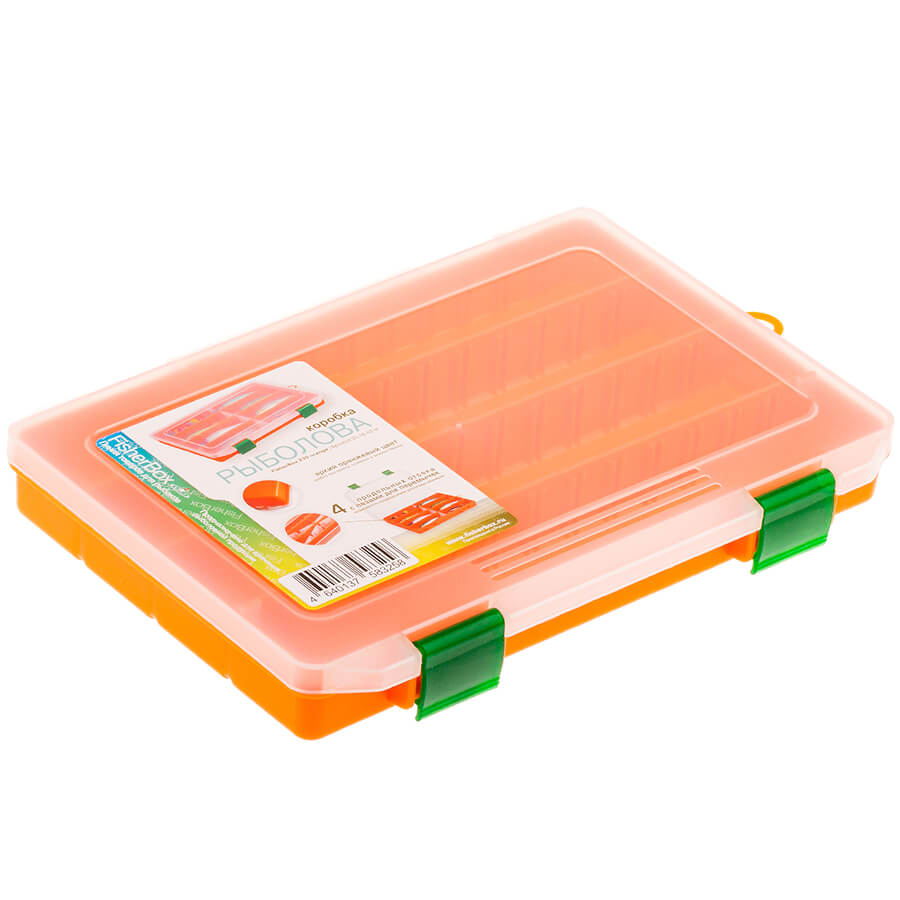 Коробка рыболова FISHERBOX 220 orange (22х16х2см)