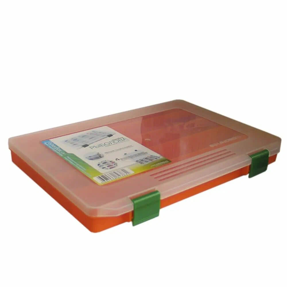 Коробка рыболова FISHERBOX 250SH orange slim (25x19x4см)