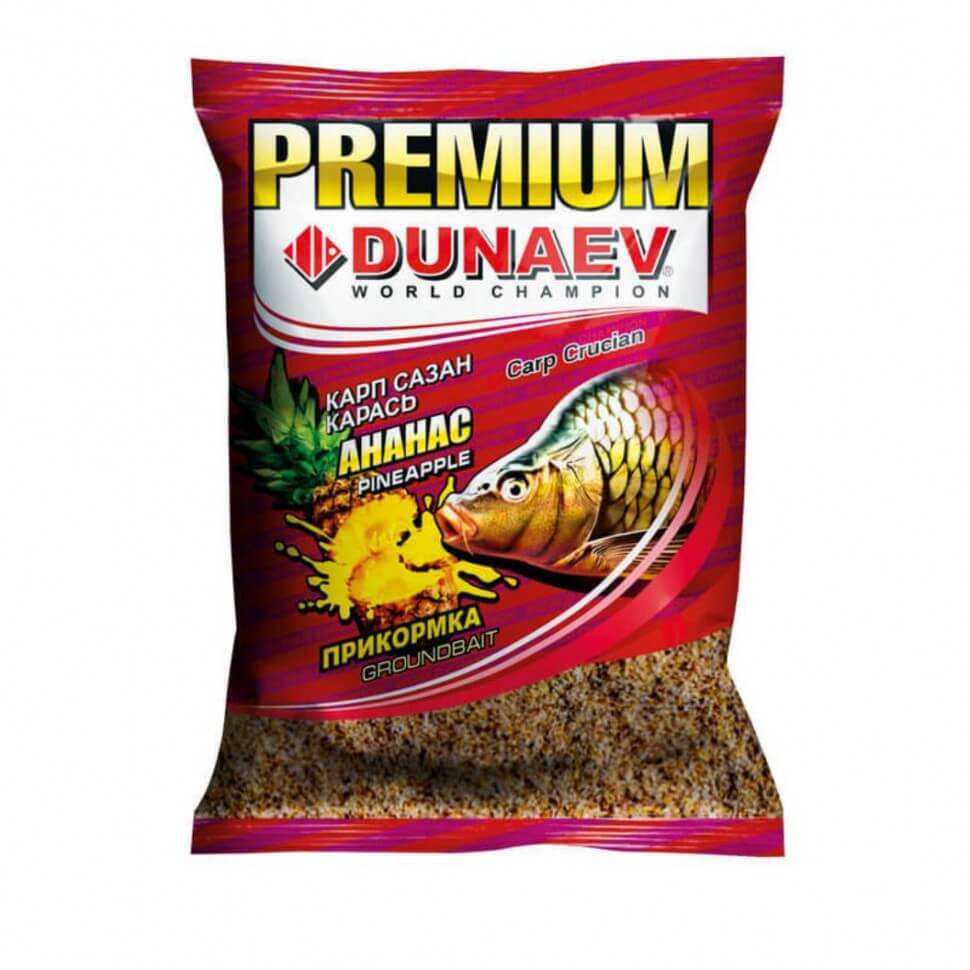 Прикормка DUNAEV-PREMIUM 1кг  Карп-Сазан Ананас