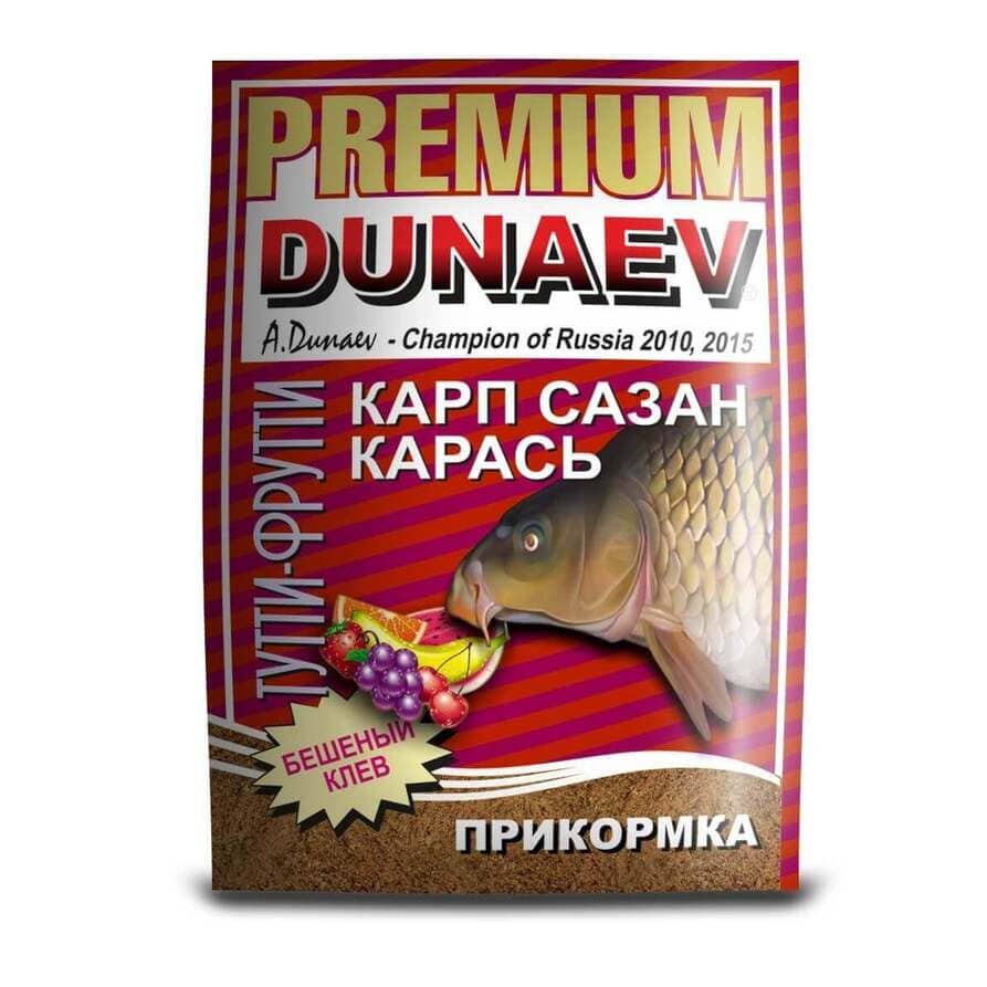 Прикормка DUNAEV-PREMIUM 1кг  Карп-Сазан Тутти-Фрутти