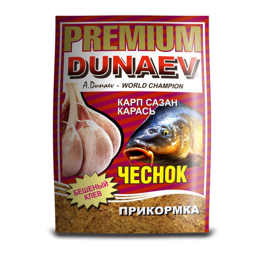 Прикормка DUNAEV-PREMIUM 1кг  Карп-Сазан Чеснок