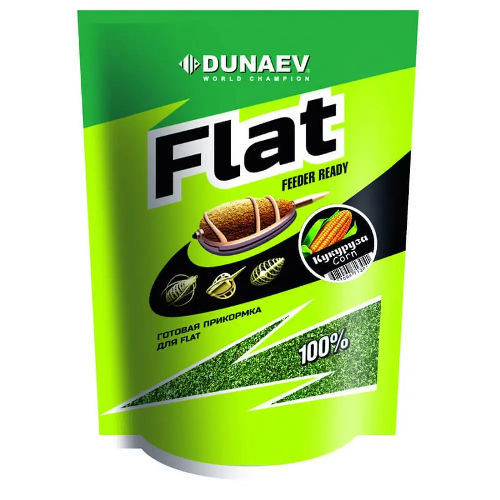 Прикормка Dunaev Flat Feeder Ready 1 кг Кукуруза