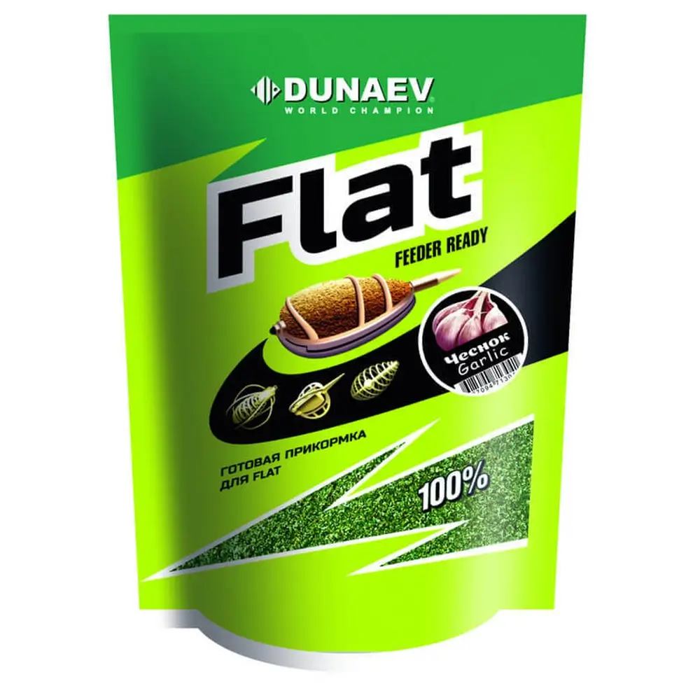 Прикормка Dunaev Flat Feeder Ready 1 кг Чеснок