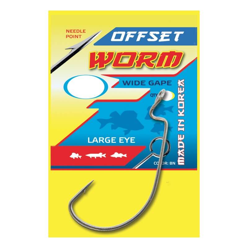 Крючки FLAGMAN Wide Range Worm Big Eye #3/0
