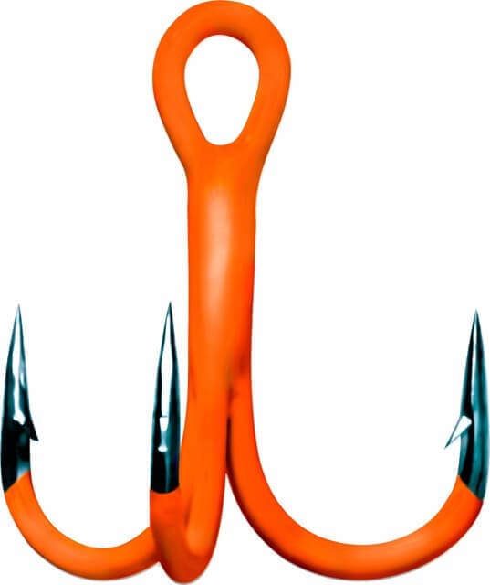 Тройник Gurza-Round treble hook ST-36 UV ORANG №8 BC