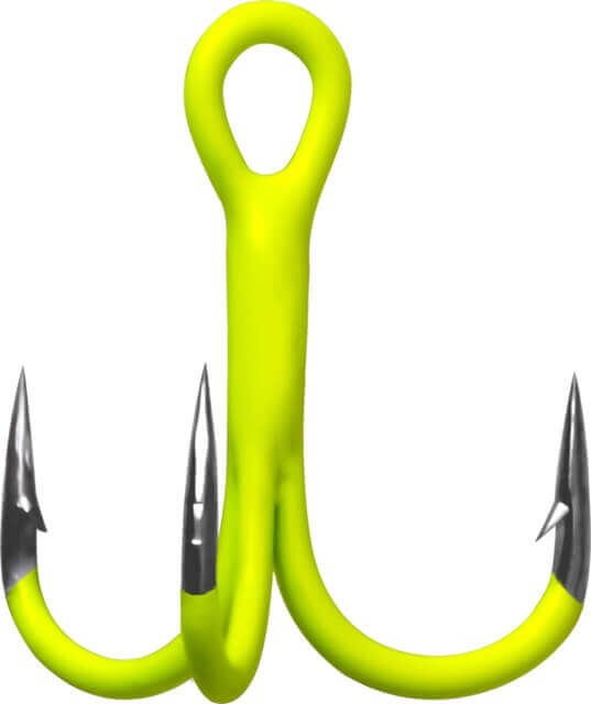 Тройник Gurza-Round treble hook ST-36 UV CHARTREUSE №4 BC