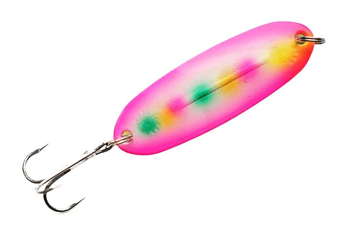 Блесна WILL'MANS Classic 7g  #024/GLOW розовый, белый с точками, розовый/лимон