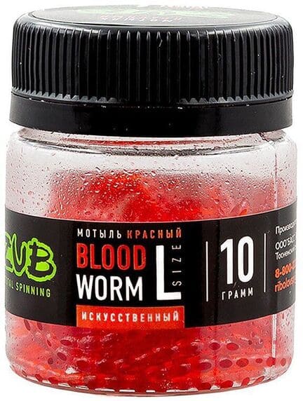 Мотыль искусственный ZUB BLOODWORM  красный