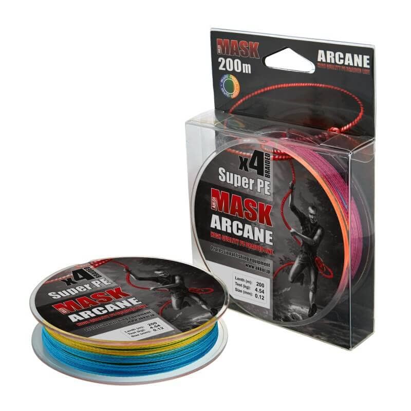 Шнур AKKOI MASK ARCANE x4 200m multicolor 0.18mm