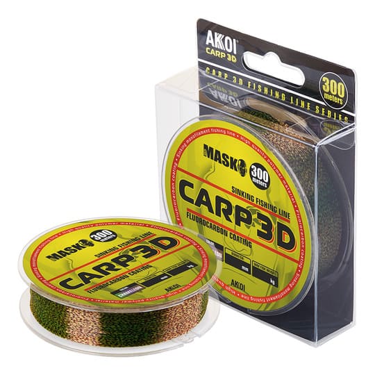 Леска AKKOI MASK CARP 3D 300m chameleon 0.35mm (19.8kg)