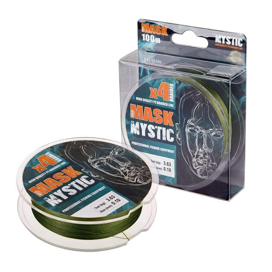 Шнур AKKOI MASK MYSTIC x4 100m deep-green 0.12mm