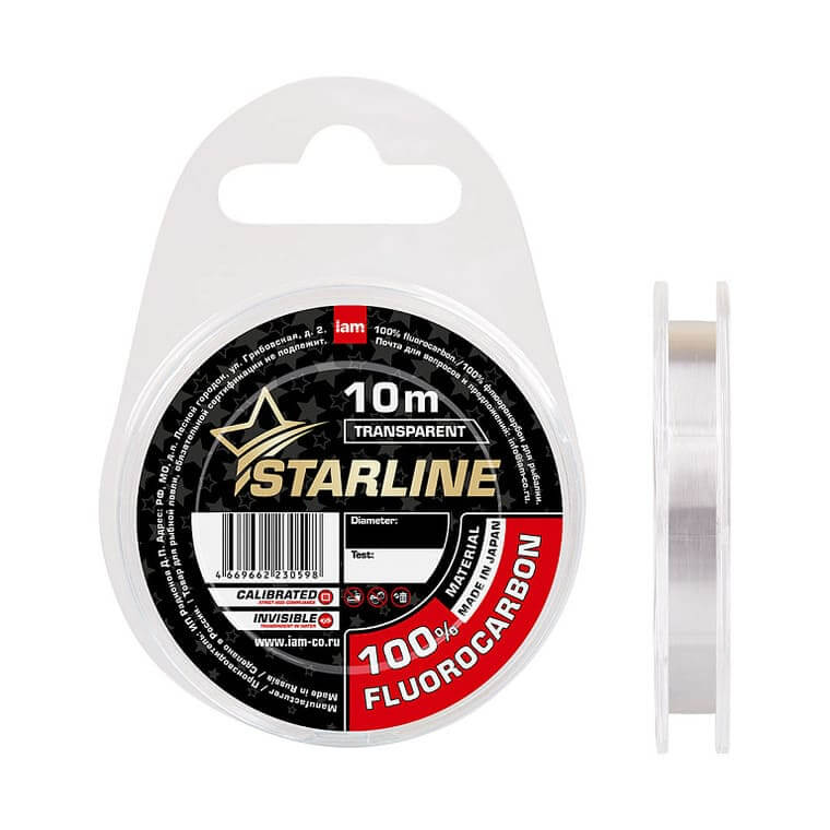 Флюорокарбон STARLINE 100% FLUOROCARBON 10м/0,14мм