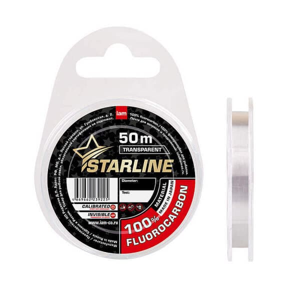 Флюорокарбон STARLINE 100% FLUOROCARBON 50м/0,16мм