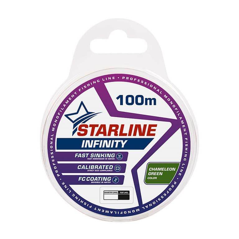 Леска STARLINE Infinity 0,165мм/100m (green) IAM