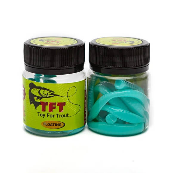 Приманка TFT  TOY WORMS Голубой #04 80мм/Floating