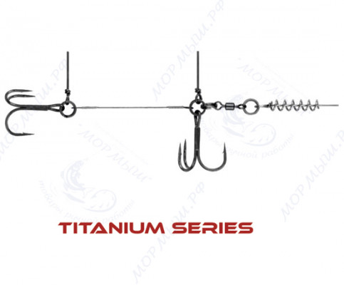 Стингер титановый со спиралью JIG Spring Soft Baits #S