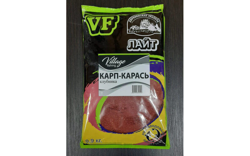 Прикормка VF ЛАЙТ Карп-Карась Клубника 0,9кг
