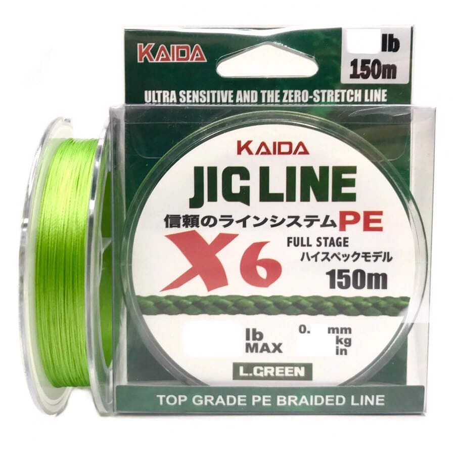 Плетенка JIG LINE PE X6  до 0,14мм KAIDA 150м