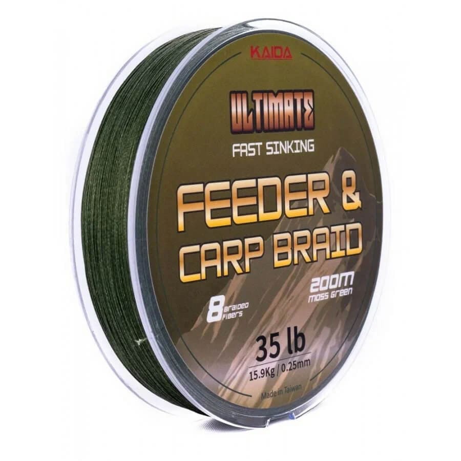 Плетенка Feeder Carp Braid 200м KAIDA  100м