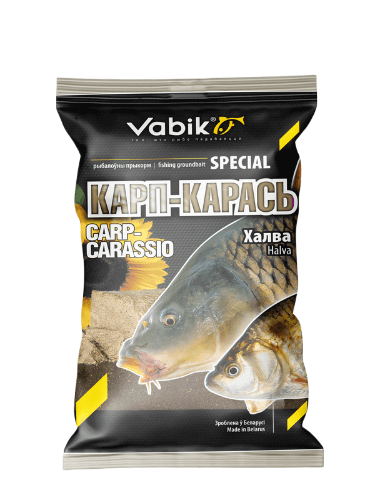 Прикормка Vabik SPECIAL Карп-Карась Халва черный 1кг