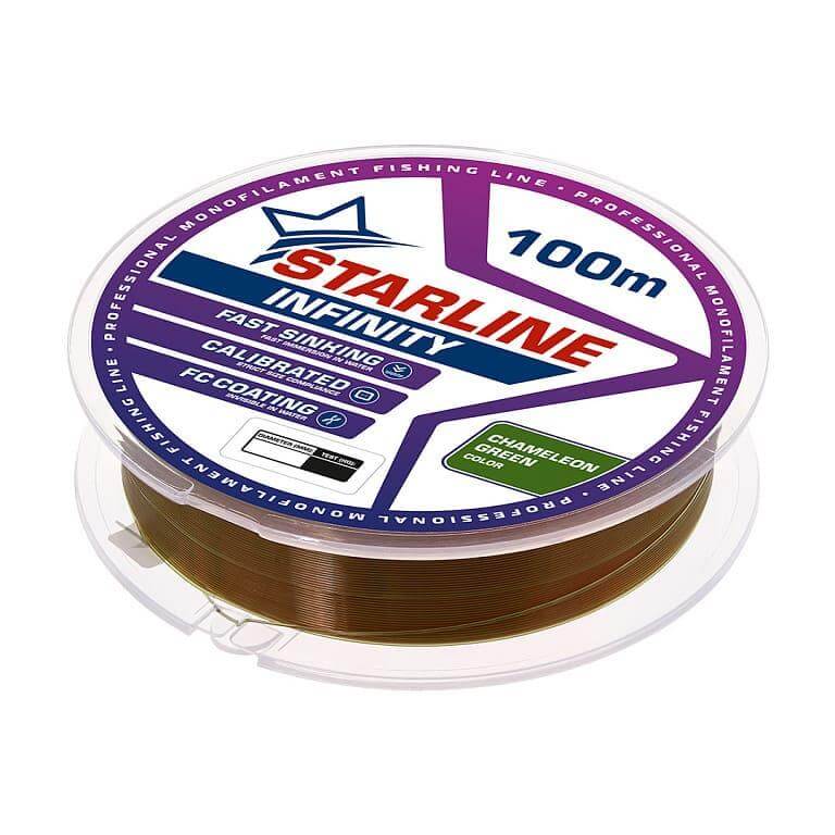 Леска STARLINE Infinity 0,405мм/100m (green) IAM