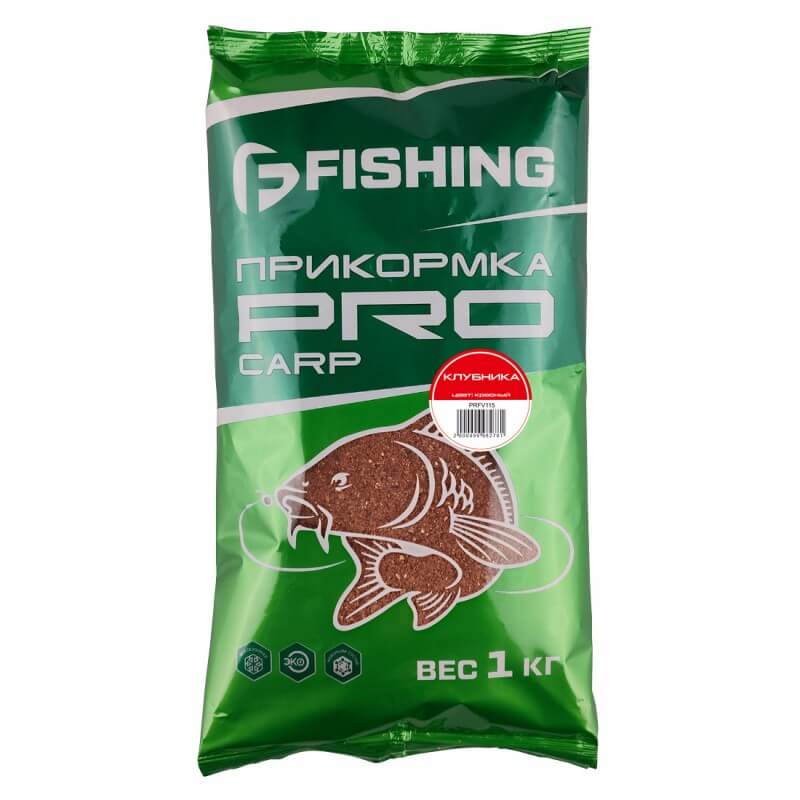 Прикормка F-FISHING PRO Carp Клубника 1кг