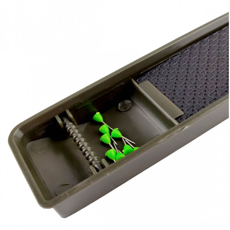 Поводочница CARP PRO карповая Rig Box для монтажа + 9 зеленых булавок