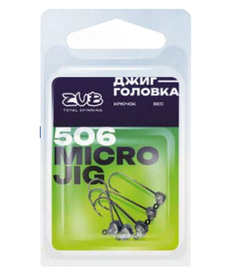 Джиг головка ZUB Micro Jig 506 (кр. 4) 1.5g (5 шт)