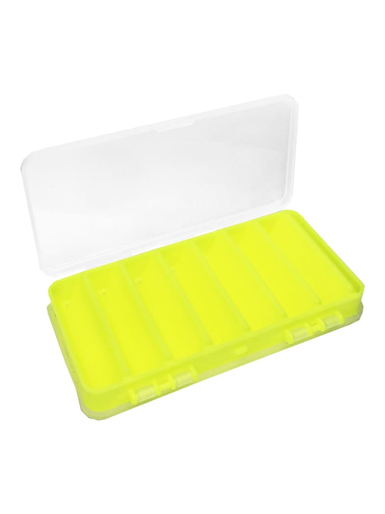Коробка Fishcor для балансиров 15.5х8.5см (14 гнезд) желтая