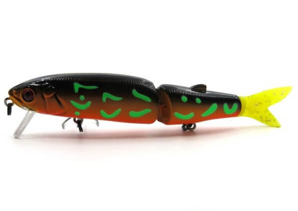 Воблер GC MAGALLON (2-х сост) 113SP-02-UV/Brown Fluorescent Green 13,7g  0,5-1,0м