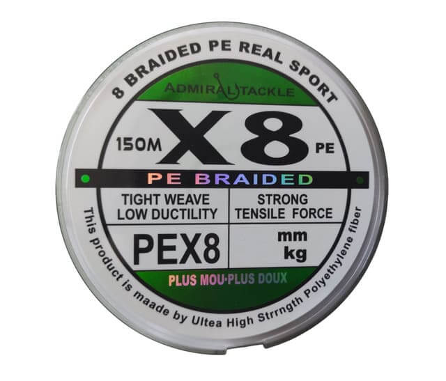 Шнур Admiral X8 Fishing Line 0,14мм 8,3кг 150м