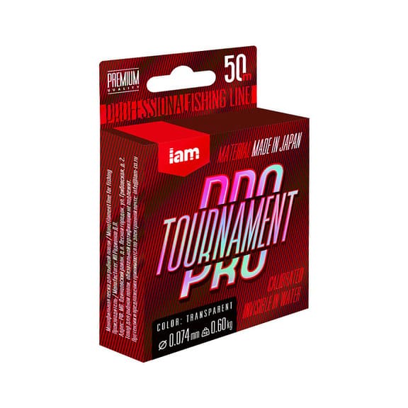 Леска TOURNAMENT PRO  50m (transparent) d0.105