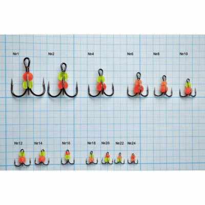 Крючки Gurza-ROES FISH ST-36  №12 BC MIX (3шт)
