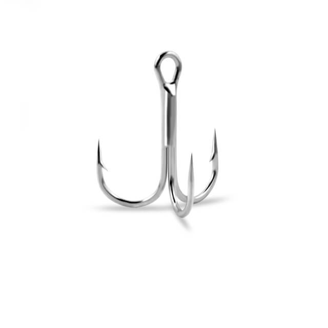 Тройник Gurza-Round treble hook Ni №8 round bend