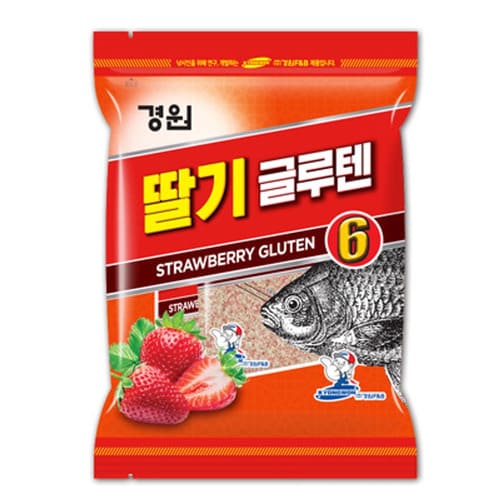 Тесто корейское Kyongwon Клубничный глютен (в пакетах саше) 40g
