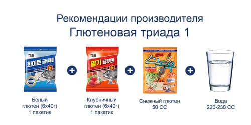 Тесто корейское Kyongwon Снежный глютен 250g