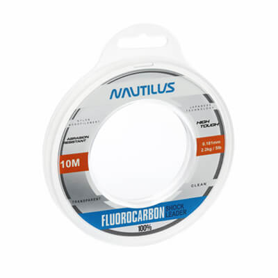 Леска Nautilus Fluorocarbon Shock leader 100% 0,181мм/2,2кг 10м clean